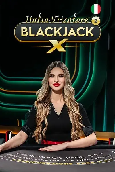 Blackjack X Italia Tricolore nel casinò live di Pistolo